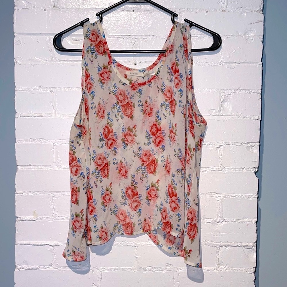 Sheer, open-back tank